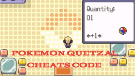 4 (28. . Pokemon quetzal alpha cheats codes